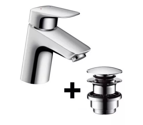 Hansgrohe Logis 70 Mosdócsaptelep+automata leeresztővel