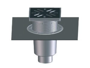 HL-616H/1 Perfekt lefolyó függőleges ,öntöttvas ráccsal