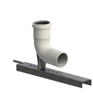 Tricox Bekötő könyök Alu 60 mm tartó sinnel (ABK10)