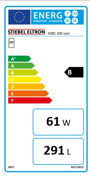 Stiebel HSBC 300 cool puffertároló energia cimke