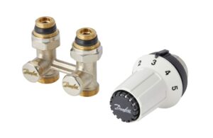 Danfoss Panda egyenes termosztatikus blokk M30x1,5 termofej (013G5275 )