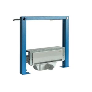 Falba építhető zuhanyfolyóka, keretes, rozsdamentes fényes Klasszik előlappal