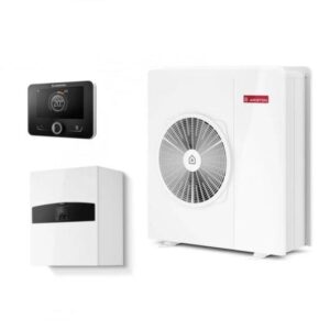 Ariston Nimbus Plus 80 M net monoblokk Hőszivattyú 8Kw 1 fázisú,4 kw fűtőpatron+fali beltéri egység(3301848)