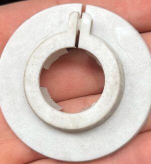 Műanyag bontható kétrészes csőrózsa fehér 22-es (6948262221)