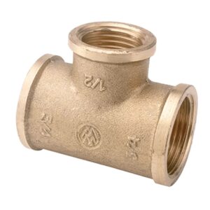 MG menetes sárgaréz szükitett T-idom BB