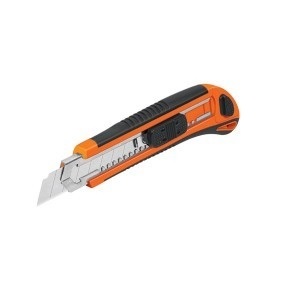 TRUPER CUT-6 Erősített tördelhető pengés kés gumírozott markolattal, sniccer, 18 mm (T16977)