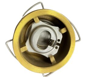 Fémtányéros karimaközé építhető visszacsapó