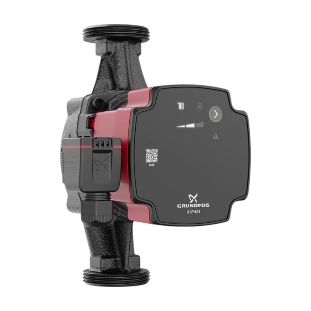 Grundfos Alpha1 25-60 180 Fűtési keringető szivattyú elöl nézet