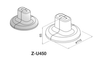 Korado Takarórózsa kerek talpas tartóhoz ZU331 (ZU450)