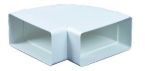 Awenta 55x110 PVC vizszintes könyök laposcsatornához (KP55-24)