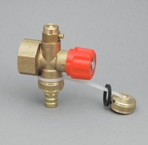 Front G 1" szerelt natúr osztóvég kézi légtelenitő piros (13822134)