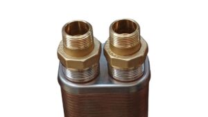 MIT MB-05 W Lemezes Hőcserélő 4x5/4" K Hőszivattyúhoz 30 bar +Hollander cafnival