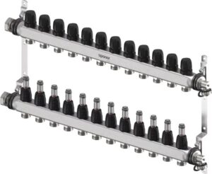 Uponor Vario S osztó-gyüjtő 12xG3/4" körös áramlásmérővel (1140843)