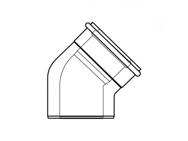 Almeva LIK iv idom 45° 80/125 PPH/PPH (LPBK48)