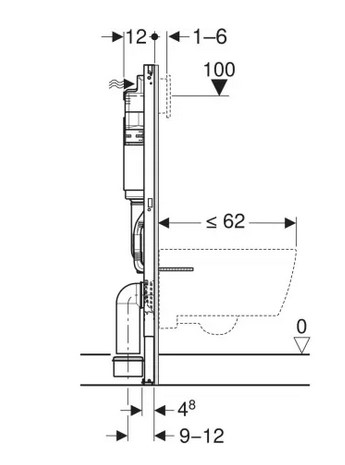 Geberit Doufix Basic keretes Wc elem  (111153003) - Image 3