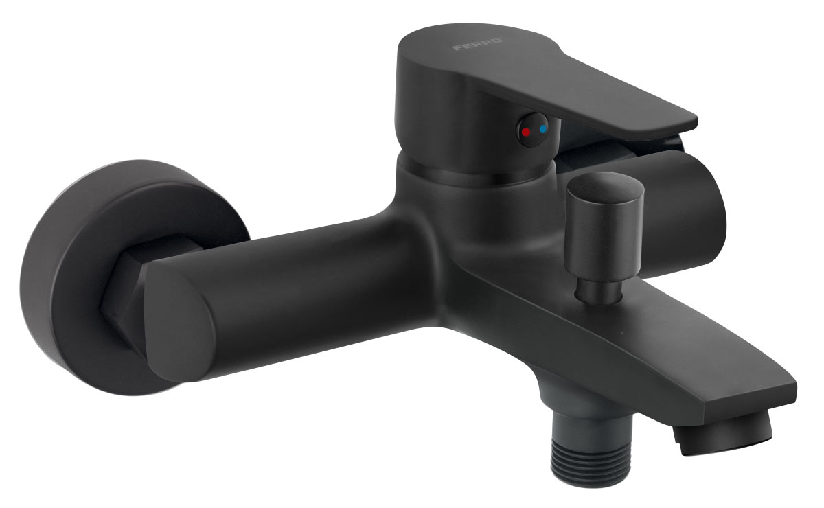 Ferro Ritto Black egykaros kádcsaptelep, matt fekete BTR1BL