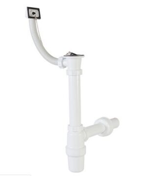 Styron Egymedencés Mosogató szifon túlfolyóval (ST-538)