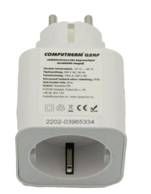 Computherm Q2RF kapcsolójel továbbitó dugó (3400101769)