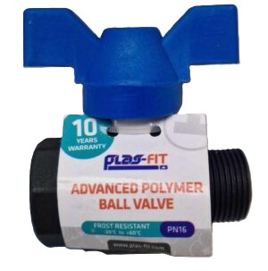 Plassim Kpe Fémgolyós műanyag golyóscsap KB 3/4" (170VLFM0202B)