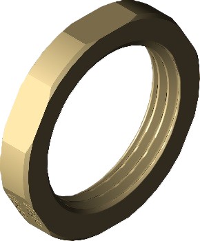 Viega sárgaréz hatlapú anya 1/2" (102241)