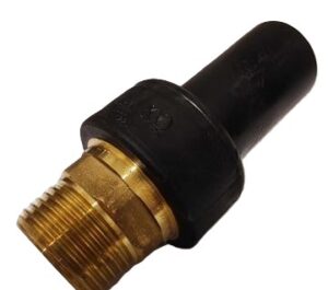 Kpe 50/6/4" PE-sárgaréz KM összekötő idom PE100 (PE01010500023)
