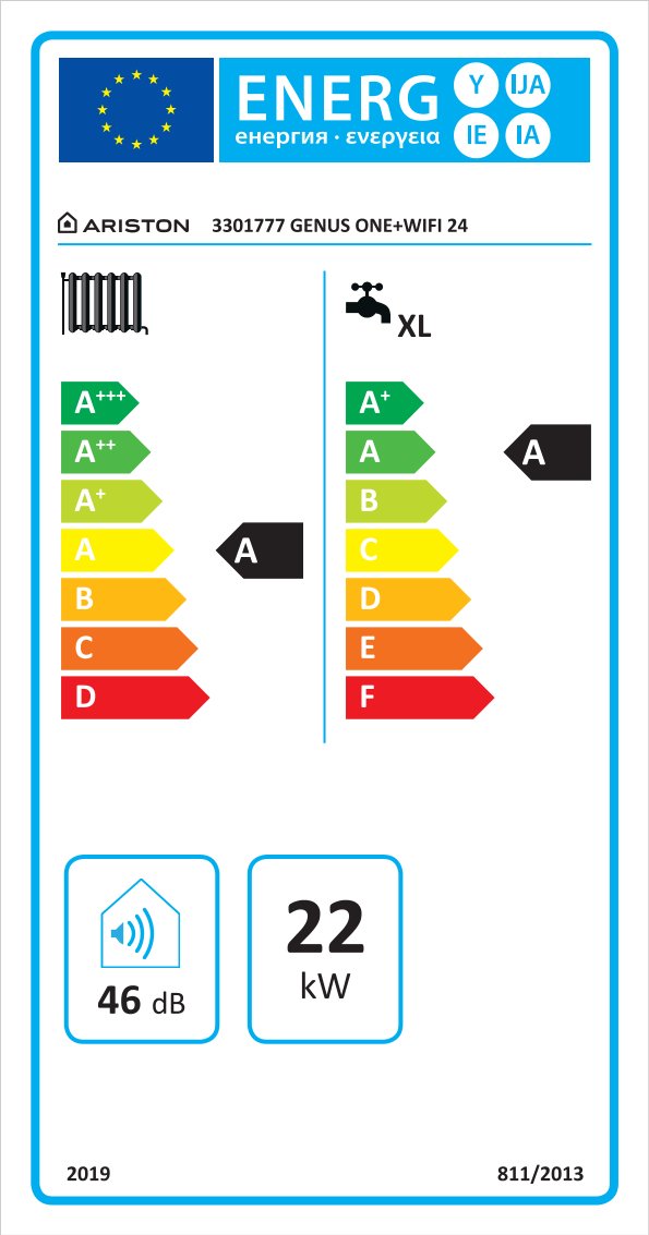 Genus One 24 Wifi Energiacímke