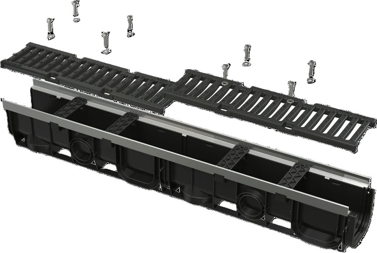 Alca Kültéri folyóka öntöttvas ráccsal C250 (AVZ103-R202)