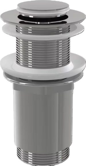 Alca Mosdó leeresztő 5/4" túlfolyó nélkül kis dugóval click-clack (A394)