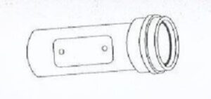 Almeva 80 mm Alu Egyenes ellenőrző idom natúr (ANRTD8)