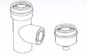 Almeva 80/125 Alu/Alu Ellenőrző T-idom (ALUL08)