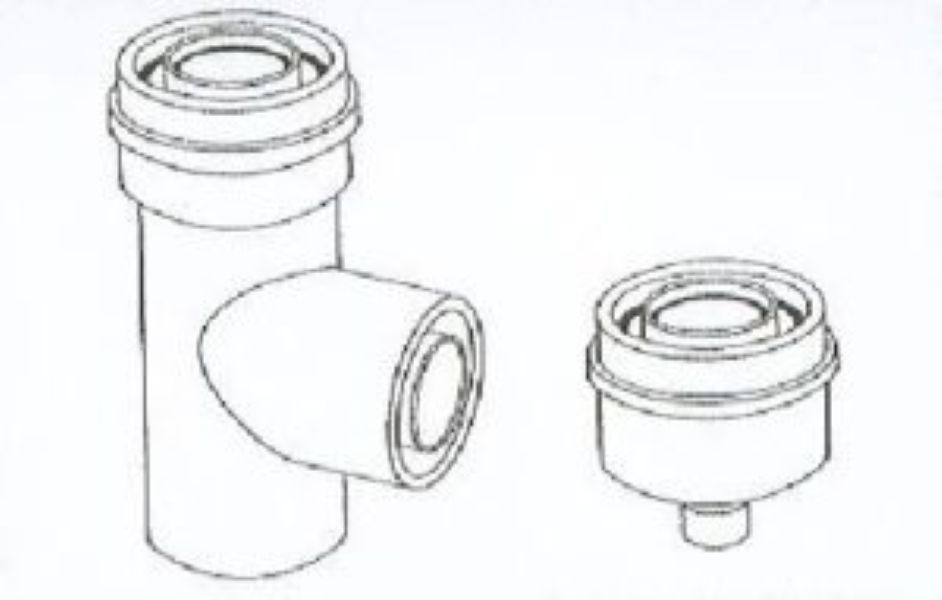 Almeva 80/125 Alu/Alu Ellenőrző T-idom (ALUL08)