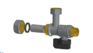 Arco Sena 3/4"Kmx3/4"Bm hollanderes szűrős sarok kazánbekötő csap (150824)