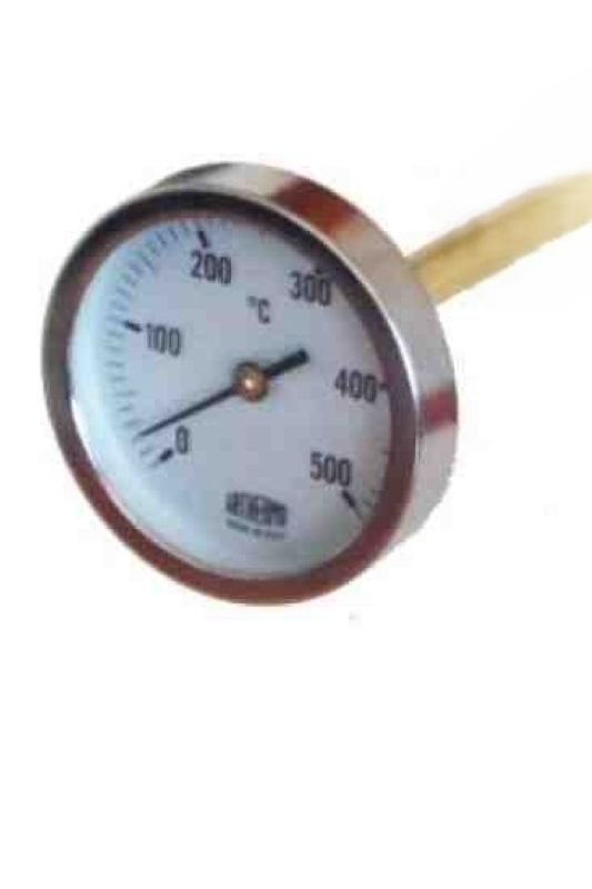 Bimetál Tárcsahőmérő 63 mm 0-500 C° L=160 (290110160)