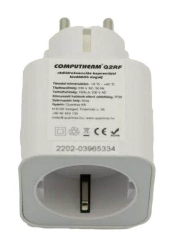 Computherm Q2RF kapcsolójel továbbitó dugó (3400101769)