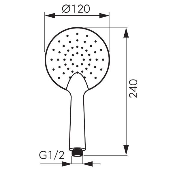 Ferro Phila kézizuhany 1 funkciós (S175BL) - Image 2
