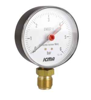 Icma Alsós Manométer 80-as 1/2" 0-6 bar (91255AD06)