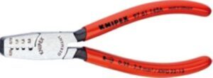 Knipex Krimpelő fogó 0,25-2,5 mm2 aljzatokhoz érvéghűvelyekhez / 9761145A)