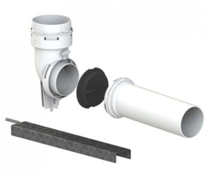 Tricox Flexibilis rövid bekötő könyök tartó sinnel 80 mm (FPRBK20)