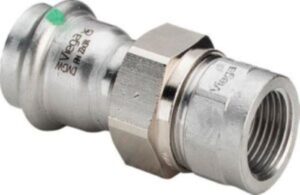 Viegapress Inox  18-1/2" Bm hollander lapos tömitéssel (437473)