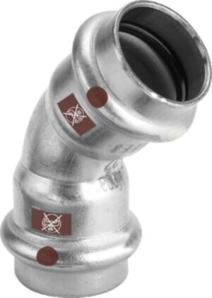 Viega Temponox  15-ös 2 tokos 45° iv  (809843)