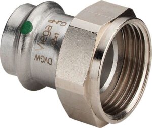 Viegapress Inox 15-1/2" Bm félhollander lapos tömitéssel (437572)